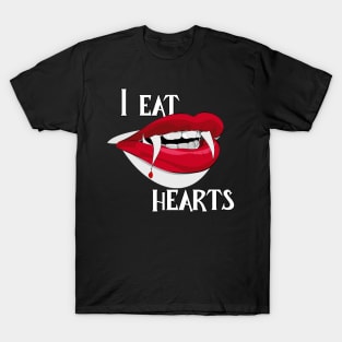 I Eat Hearts! | Anti-valentine | Spooky/Halloween Valentine's Day Art T-Shirt